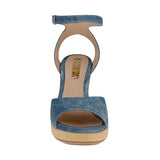 SANDALIAS DAMA STYLO 9026 SIMIPIEL AZUL