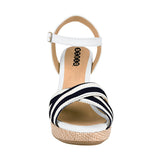 SANDALIAS DAMA STYLO 9018 TEXTIL BLANCO
