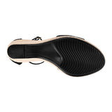 SANDALIAS STYLO MUJER 9009 SUEDE NEGRO