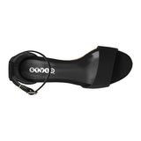 SANDALIAS STYLO MUJER 9009 SUEDE NEGRO