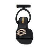 SANDALIAS DAMA STYLO 3028 BUCK NEGRO