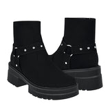 BOTINES DAMA STYLO 6000 SUEDE NEGRO