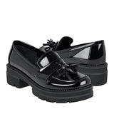 MOCASINES DAMA SIENA 7001 CHAROL NEGRO