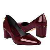 TACONES STYLO MUJER 6020 CHAROL VINO