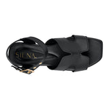 SANDALIAS DAMA SIENA 2390 SIMIPIEL NEGRO