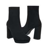 BOTINES STYLO MUJER 7423 BUCK NEGRO