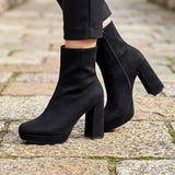 BOTINES STYLO MUJER 7423 BUCK NEGRO