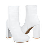 BOTINES STYLO MUJER 7423 SIMIPIEL BLANCO