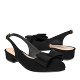 TACONES CASUALES SIENA MUJER 7400  SUEDE NEGRO