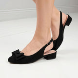TACONES CASUALES SIENA MUJER 7400 SUEDE NEGRO