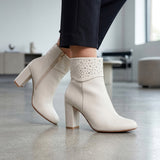BOTINES SIENA MUJER TB-4312 SIMIPIEL BEIGE