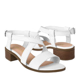 SANDALIAS STYLO MUJER E407 SIMIPIEL BLANCO