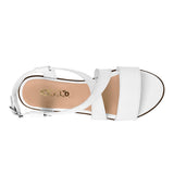 SANDALIAS STYLO MUJER E407 SIMIPIEL BLANCO