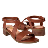SANDALIAS STYLO MUJER E407 SIMIPIEL CAFÉ