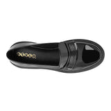 MOCASINES MUJER STYLO CF-1966 CHAROL NEGRO