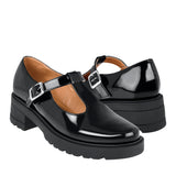 ZAPATOS CASUALES MUJER STYLO 301 CHAROL NEGRO