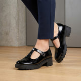 ZAPATOS CASUALES MUJER STYLO 301 CHAROL NEGRO