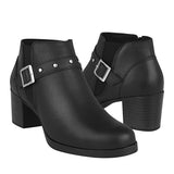 BOTINES DAMA STYLO 2001 SIMIPIEL NEGRO