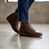 BOTINES STYLO MUJER 353 PIEL CAFE