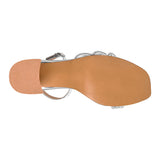SANDALIAS STYLO MUJER 8035 CHAROL PLATA
