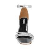 SANDALIAS STYLO MUJER 8035 CHAROL PLATA