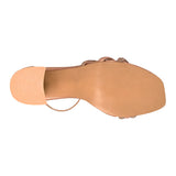 SANDALIAS DE FIESTA STYLO MUJER 8038 SIMIPIEL ORO ROSADO