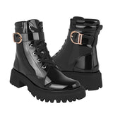BOTINES DAMA STYLO 5108 CHAROL NEGRO