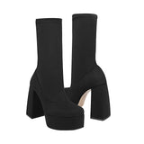 BOTINES DAMA STYLO 4501 SUEDE NEGRO