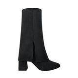 BOTAS DAMA STYLO 4505 SUEDE NEGRO