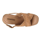 SANDALIAS STYLO MUJER 6302 TEXTIL ORO