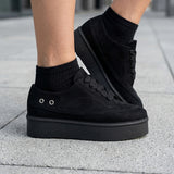 ZAPATOS CASUALES MUJER STYLO 5847 SUEDE NEGRO
