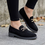 MOCASINES STYLO MUJER 2650 SUEDE NEGRO