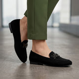 MOCASINES STYLO MUJER 2946 SUEDE NEGRO