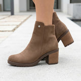 BOTINES STYLO MUJER 5100 SUEDE CAFE