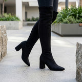 BOTAS STYLO MUJER 4516 SUEDE NEGRO