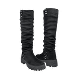 BOTAS STYLO MUJER 4511 SUEDE NEGRO