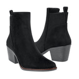 BOTINES STYLO MUJER 5681 SUEDE NEGRO