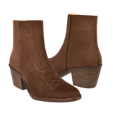 BOTINES STYLO MUJER 5683 SUEDE CAFÉ