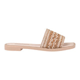 SANDALIAS STYLO MUJER 6591 TEXTIL BEIGE