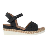 SANDALIAS DAMA COMFORT FIT 24125 SIMIPIEL NEGRO