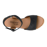 SANDALIAS DAMA COMFORT FIT 24125 SIMIPIEL NEGRO