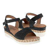 SANDALIAS DAMA COMFORT FIT 24125 SIMIPIEL NEGRO