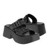SANDALIAS DAMA FUROR 01MH SIMIPIEL NEGRO