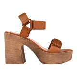 SANDALIAS FUROR MUJER 26092 TEXTIL CAFÉ