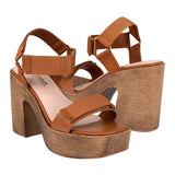 SANDALIAS FUROR MUJER 26092 TEXTIL CAFÉ