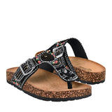 SANDALIAS DAMA FUROR 26117 SIMIPIEL NEGRO