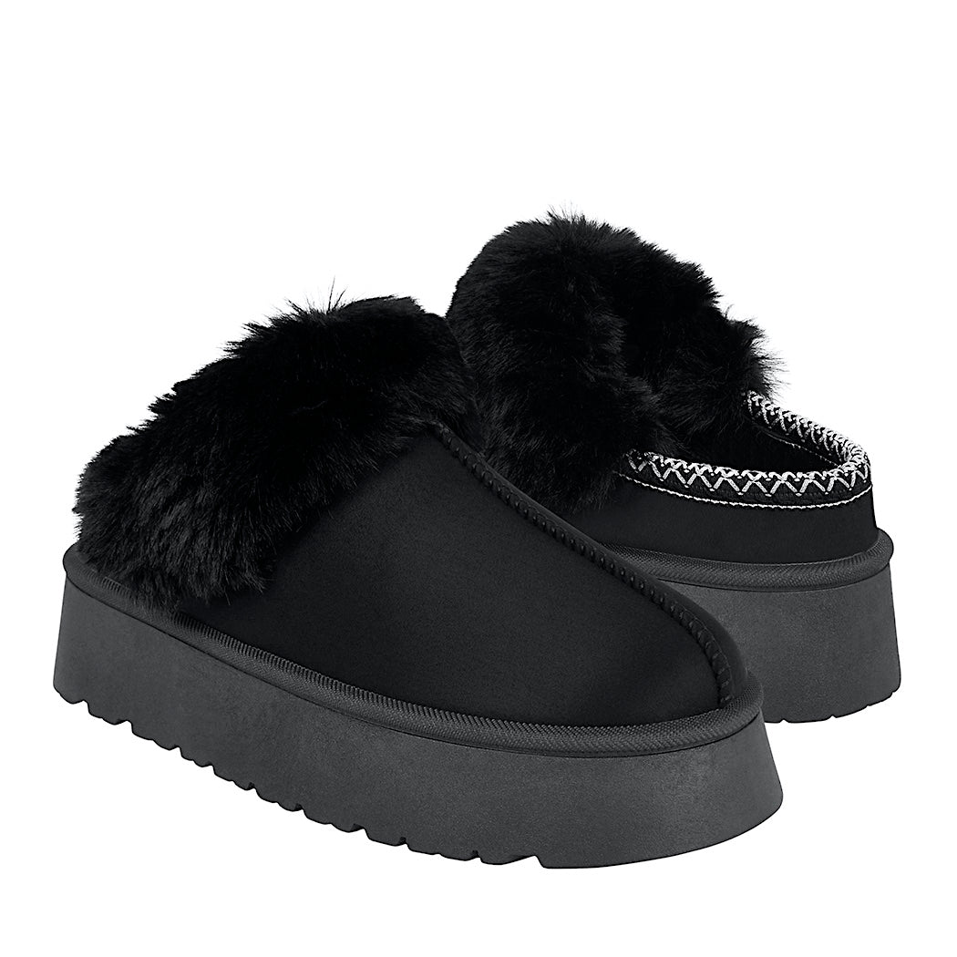 PANTUFLAS DAMA FUROR 26544 TEXTIL NEGRO – Stylo México