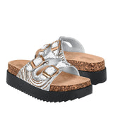 SANDALIAS DAMA FUROR VA05 TEXTIL BLANCO