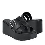 SANDALIAS DAMA FUROR 26126 SIMIPIEL NEGRO