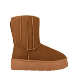 BOTINES DE INVIERNO AMBISHOES MUJER 25029 SUEDE CAFÉ